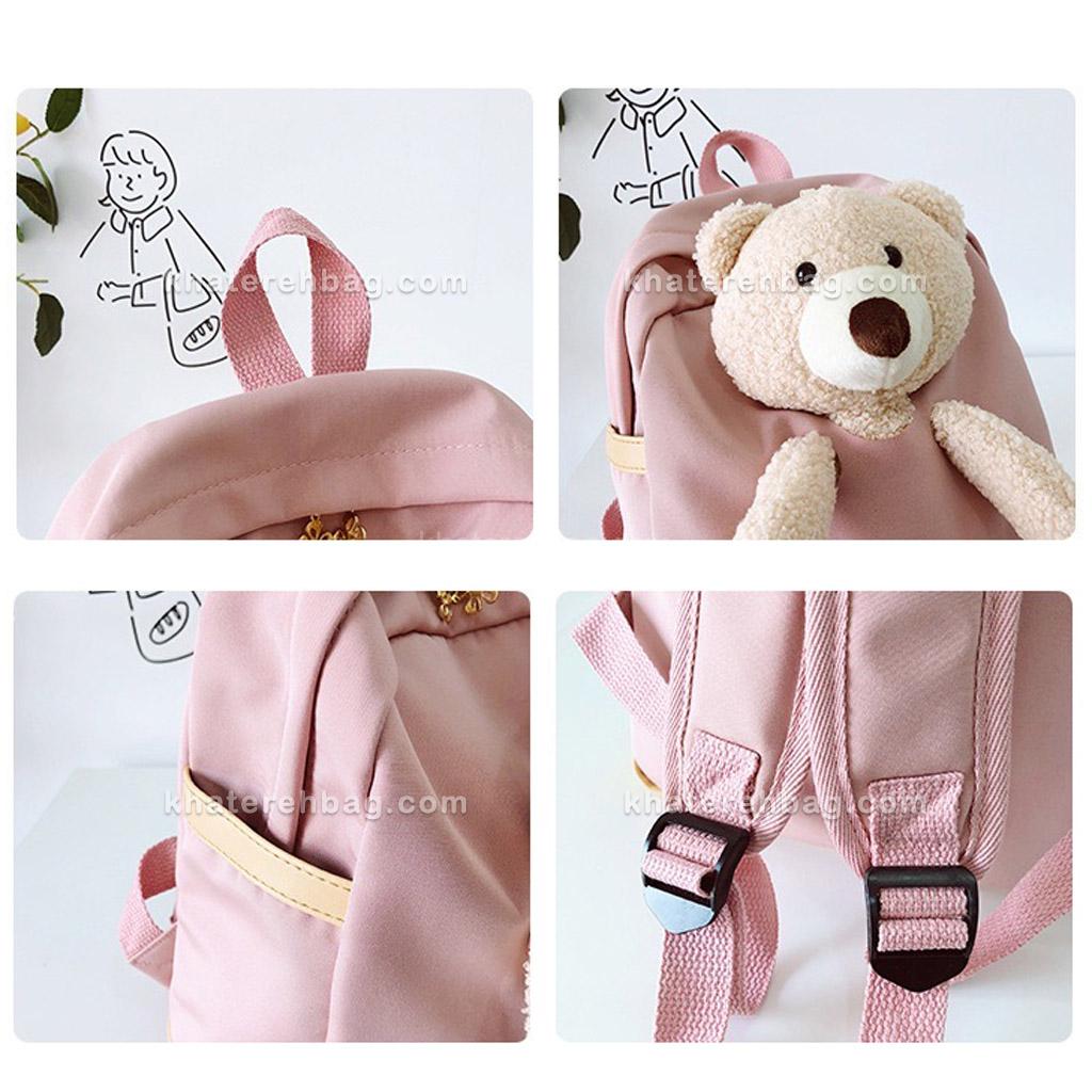 18816............................ کوله مهدکودکی جلو عروسک خرسی - کد : 18816 - تصویر 11