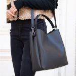 کیف زنانه نیم گرد عمود باس - کد : (22325) - تصویر 15