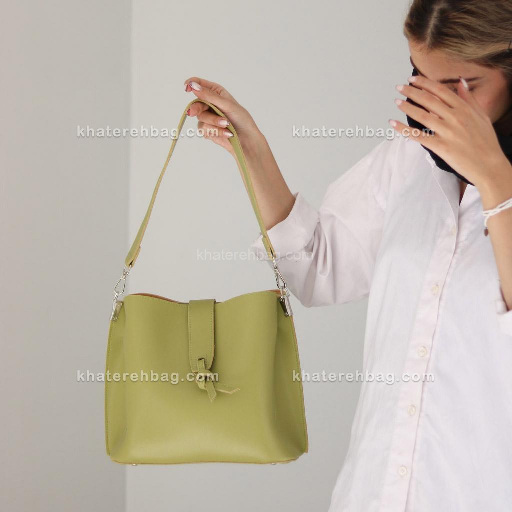 156 (1) کیف زنانه زبانه گره - کد : (23252) - تصویر 8