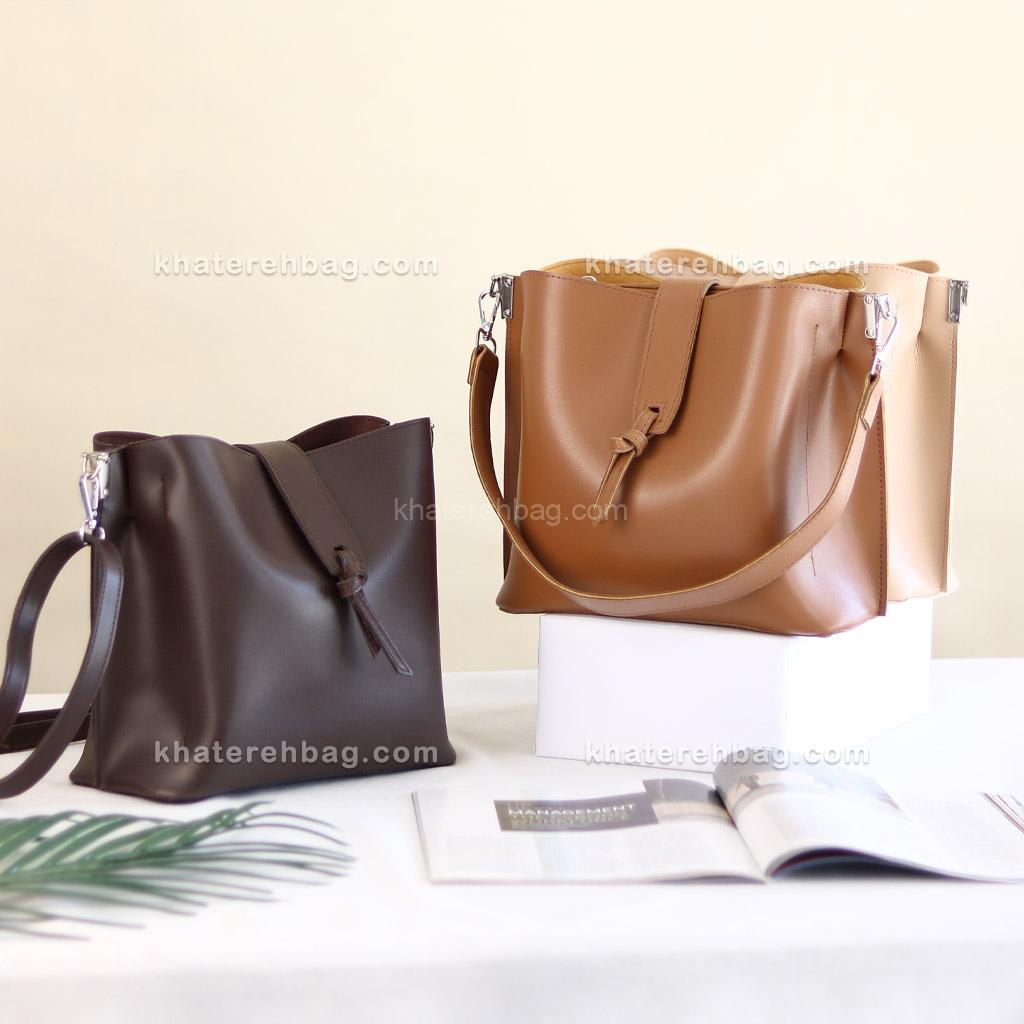 23252........ کیف زنانه زبانه گره - کد : (23252) - تصویر 1