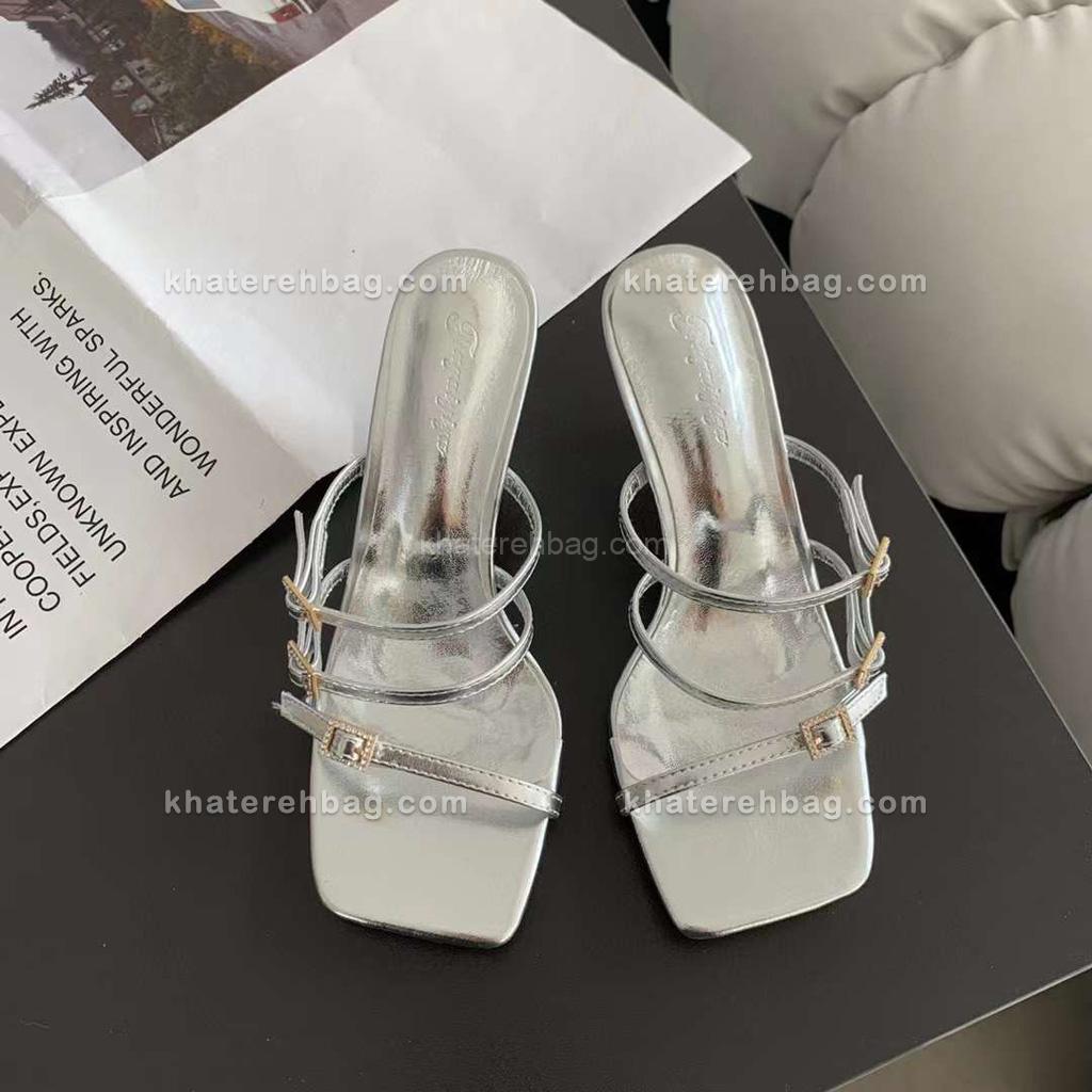 23487 صندل پاشنه دار ساده - کد (23487) - تصویر 4