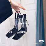 صندل پاشنه دار ساده - کد (25312) - تصویر 3