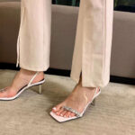 صندل پاشنه دار ساده - کد (25312) - تصویر 7