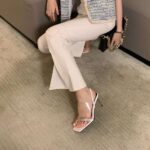 صندل پاشنه دار ساده - کد (25312) - تصویر 17