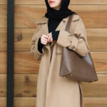 کیف دو لبه دوخت ساده - کد : (25479) - تصویر 2