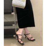 صندل ساده پاشنه دار - کد : (25586) - تصویر 5