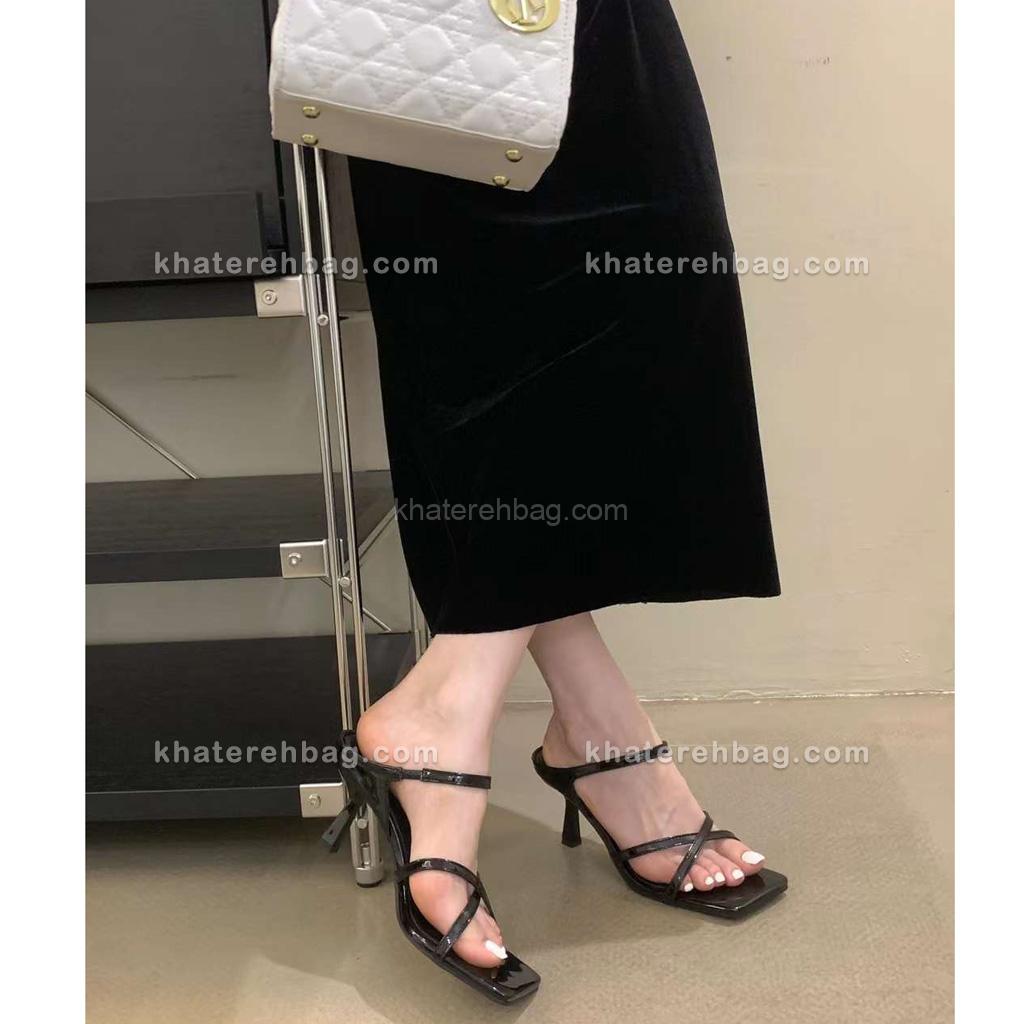 25587 صندل ساده پاشنه دار - کد : (25586) - تصویر 5