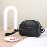 کیف نیم گرد دوخت لوزی - کد : (25679) - تصویر 4