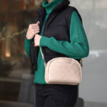 کیف نیم گرد دوخت لوزی - کد : (25679) - تصویر 3