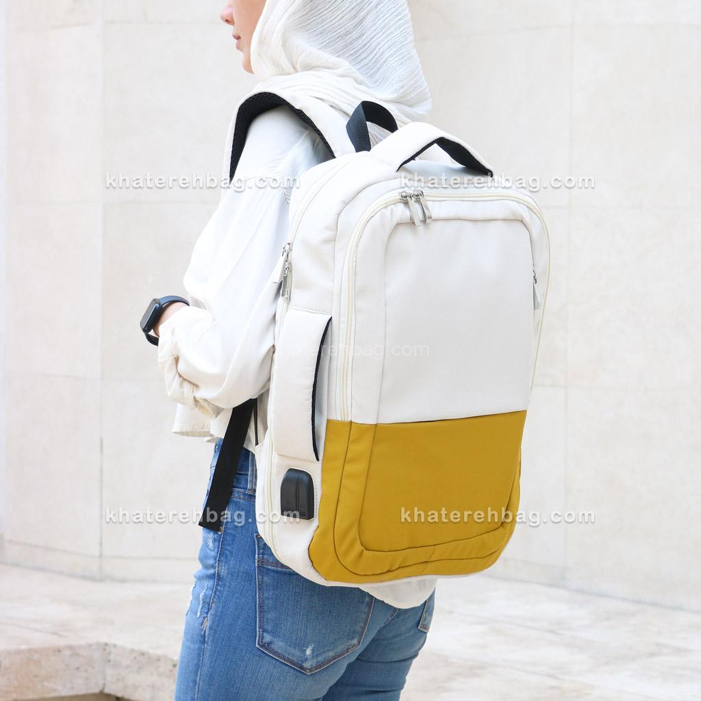 26245 (3) کوله پشتی دو دسته زیپ چاک دار - کد : (26241) - تصویر 4