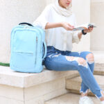 کوله پشتی دو دسته زیپ چاک دار - کد : (26144) - تصویر 10