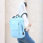 کوله پشتی دو دسته زیپ چاک دار - کد : (26144) - تصویر 3