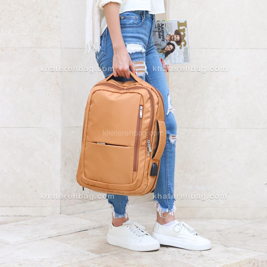 Untitled-197 کوله پشتی دو دسته زیپ چاک دار - کد : (26144) - تصویر 9