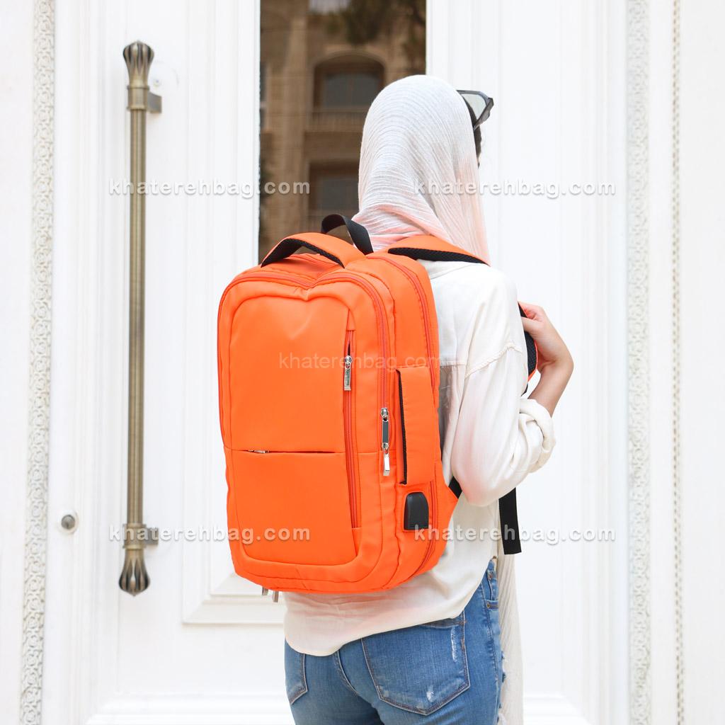 Untitled-201 کوله پشتی دو دسته زیپ چاک دار - کد : (26144) - تصویر 6