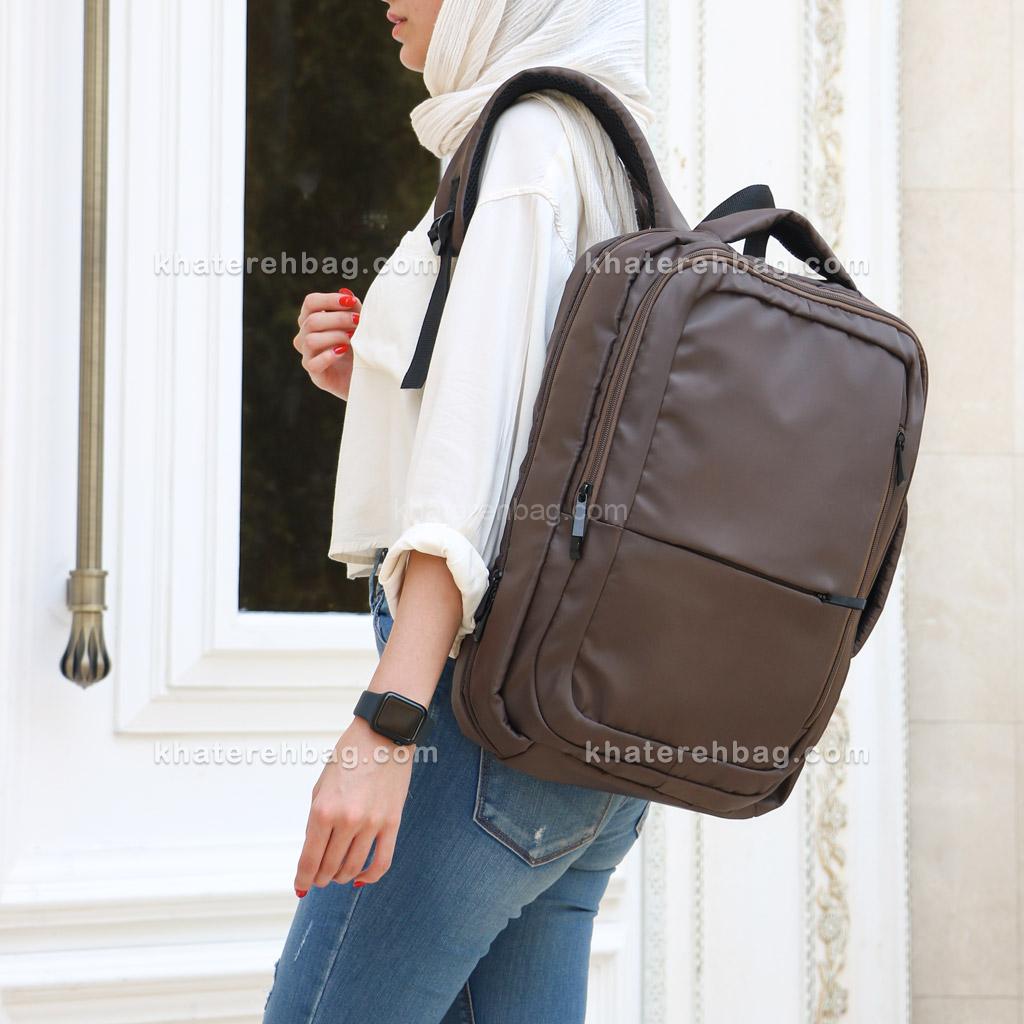 Untitled-214 کوله پشتی دو دسته زیپ چاک دار - کد : (26144) - تصویر 4