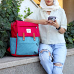 کوله پشتی مارک درخت مخمل کبریتی - کد : (27097) - تصویر 3