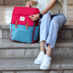 کوله پشتی مارک درخت مخمل کبریتی - کد : (27097) - تصویر 2