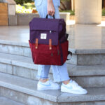 کوله پشتی مارک درخت مخمل کبریتی - کد : (27097) - تصویر 4