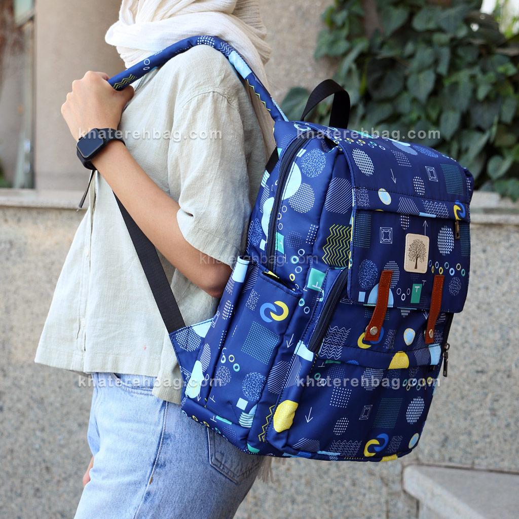 Untitled-26 کوله پشتی مارک درخت طرح دار - کد : (27137) - تصویر 1