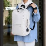 کوله پشتی دو دسته زیپ چاک دار - کد : (27236)