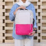 کوله پشتی دو دسته زیپ چاک دار - کد : (27239) - تصویر 8