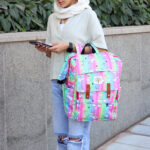 کوله پشتی مارک درخت طرح دار - کد : (27137) - تصویر 4