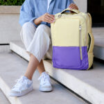 کوله پشتی دو دسته زیپ چاک دار - کد : (27239) - تصویر 13