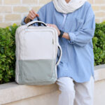 کوله پشتی دو دسته زیپ چاک دار - کد : (27239) - تصویر 17