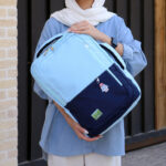 کوله پشتی دو دسته زیپ چاک دار - کد : (27239) - تصویر 19