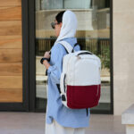 کوله پشتی دو دسته زیپ چاک دار - کد : (27239) - تصویر 24